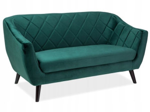 Sofa skandynawska, elegancka sofa butelkowa zieleń