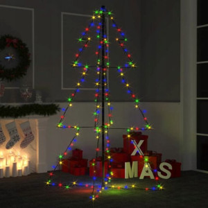 Choinka Zewnętrzna Metalowa Lampki 200 Led 98x150