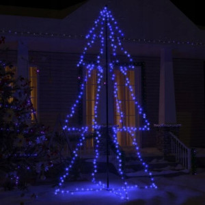 Choinka Zewnętrzna Metalowa Lampki 300 Led 120x220