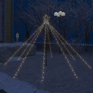 Choinka Zewnętrzna Metalowa Lampki 400 Led 2,5 M