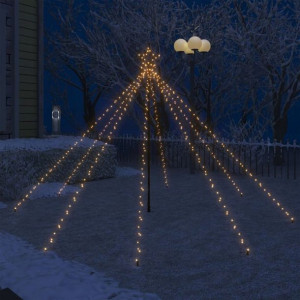Choinka Zewnętrzna Metalowa Lampki 400 Led 2,5 M