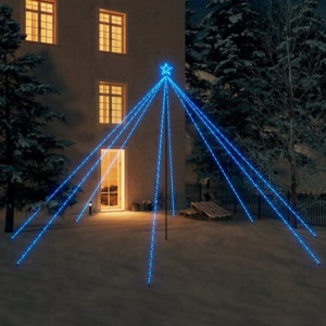 Choinka Zewnętrzna Metalowa Lampki 800 Led 5 M