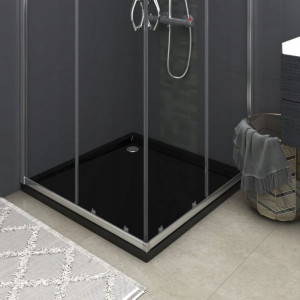 Czarny Brodzik Prysznicowy Kwadratowy Abs 90 X 90