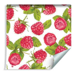 Tapeta Do Kuchni - Soczyste Maliny, Owoce