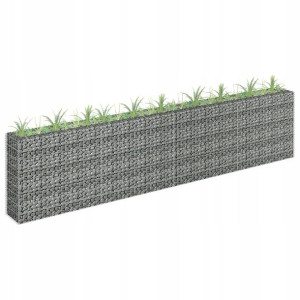 Donica gabionowa ogrodowa ze stali 360x30x90 cm