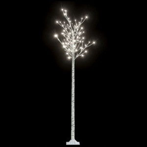 Drzewko Świecące Świąteczne Lampki Led Białe 2,2m