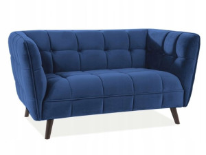 Kanapa dwuosobowa,Sofa do salonu niebieska