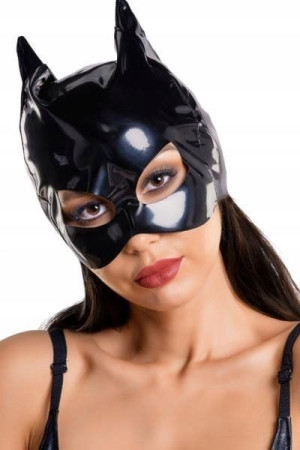 Czarna maska KOT - BDSM - CATWOMAN - Glossy Fetish