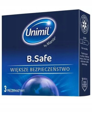 Unimil Prezerwatywy Erotyka Kondomy Grubsze Bezpieczne 3szt