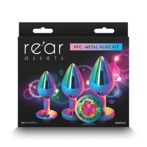 Korki analne Rear Assets Multicolor Rainbow 3 szt.