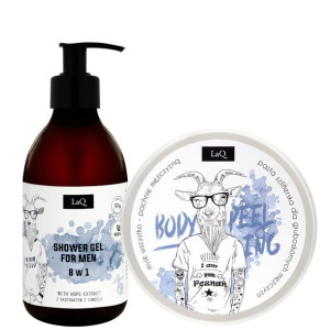 Pakiet: Żel 300 ml i peeling KOZIOŁ naturalny LaQ