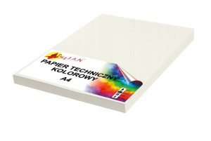 Papier techniczny A4 160g kość słoniowa 50 arkuszy