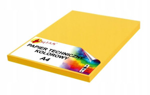 Papier techniczny A4 270g żółty słoneczny2 50 ark