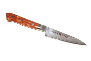 Mcusta japoński nóż kuchenny ze stali damasceńskiej PETTY 110 mm