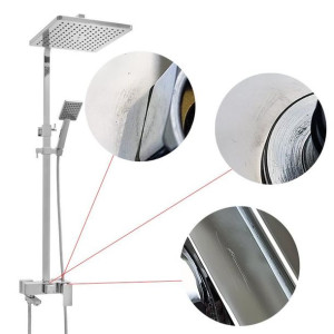 Zestaw prysznicowy bateria panel deszczownica  - OUTLET - 30%