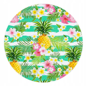 Duży Ręcznik Plażowy Szybkoschnący 150 Cm Ananas