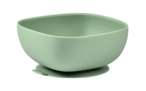 Silikonowa miseczka z przyssawką Sage green Beaba
