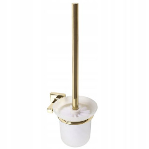 Szczotka Do Wc Z Uchwytem Złota Błyszcząca Gold