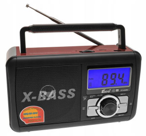 Radio PRZENOŚNE Cyfrowe FM MP3 Karaoke USB Pilot