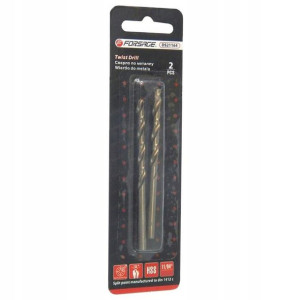 Wiertła do metali 4.8 mm HSS+Co 2 szt kobalt