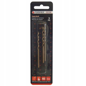 Wiertła do metali 2.4 mm HSS+Co 3 szt kobalt