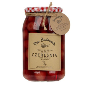 Kompot z czereśni czarnej 900 ml Pan Sadownik