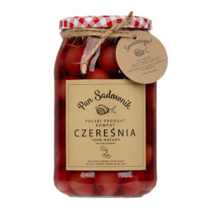 Kompot z czereśni czerwonej 900 ml Pan Sadownik