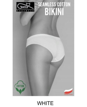 GATTA Seamless Cotton Bikini L/White