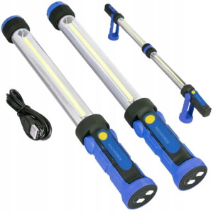 Lampa latarka warsztatowa LED COB akumulatorowa12V