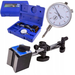 Zestaw Czujnik Zegarowy Statyw Magnetyczny 0-10mm