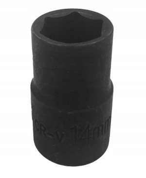 Nasadka 14mm 1/2" 6-kątna krótka Cr-V