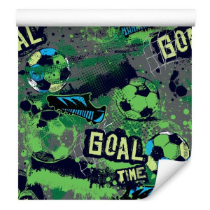 Tapeta Dekoracyjna dla Pokoju Chłopięcego PIŁKA NOŻNA Goal Time