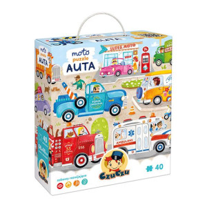 CzuCzu moto puzzle Auta 3+
