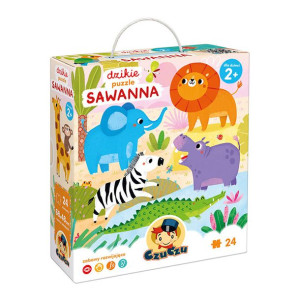 CzuCzu dzikie puzzle Sawanna 2+
