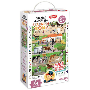 CzuCzu puzzle obserwacyjne stadnina koni 5+