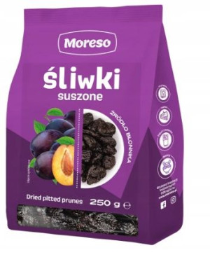 Śliwki Suszone Całe Owoce 250g Moreso