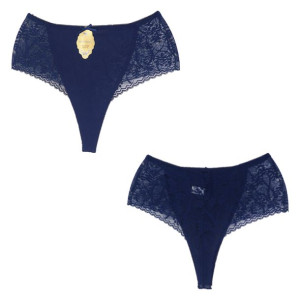1xmajtki Damskie Koronkowe No C522 Xl Granatowy