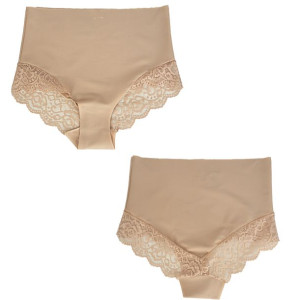1xmajtki Damskie Z Wysokim Stanem No 016 Beżowy S/m