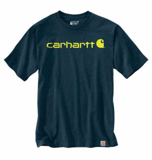 Koszulka Carhartt Heavyweight Core Logo Night Blue M
