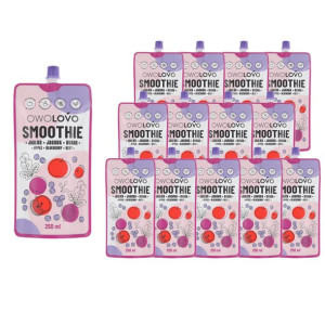 Owolovo Smoothie jabłkowe z jagodą i burakiem 250 ml x 13 sztuk