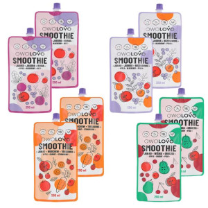 Owolovo Smoothie Mix 4 smaków 250 ml x 8 sztuk