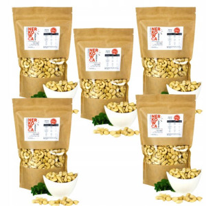 5x Orzechy Nerkowca 1kg Nerkowce Całe
