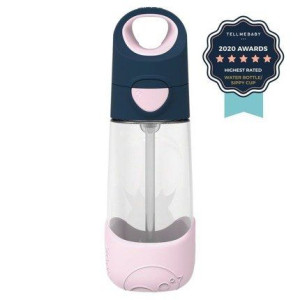 Bidon Tritanowy Ze Słomką 450 Ml, Indigo Rose, B.box 00445