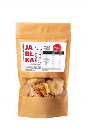 Jabłka Suszone chipsy 250g JAKOŚĆ naturalne