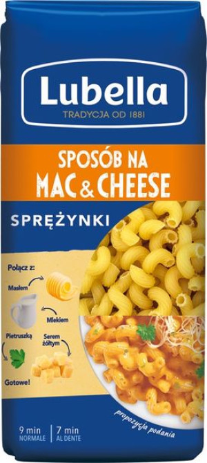 Lubella Makaron Mac&Cheese Sprężynki 400 g