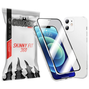 Etui GrizzGlass SkinnyFit360 Apple iPhone 13 Białe