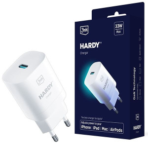 Ładowarka sieciowa 3MK Hardy GaN Charger dla Apple 33W Power Delivery USB-C