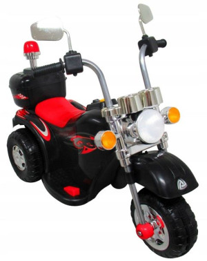 Motorek na akumulator black Muzyka Światła Klakson