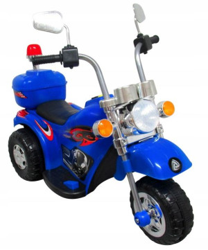 Motorek na akumulator blue Muzyka Światła Klakson