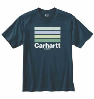 Koszulka Carhartt Heavyweight Line Night Blue S